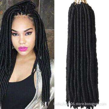 Hot sell  dreadlock  for black women dreadlock hair faux locs in hair Extension crochet straight faux locs